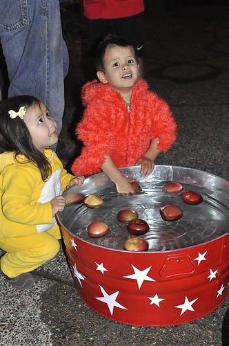 bobbing for apples