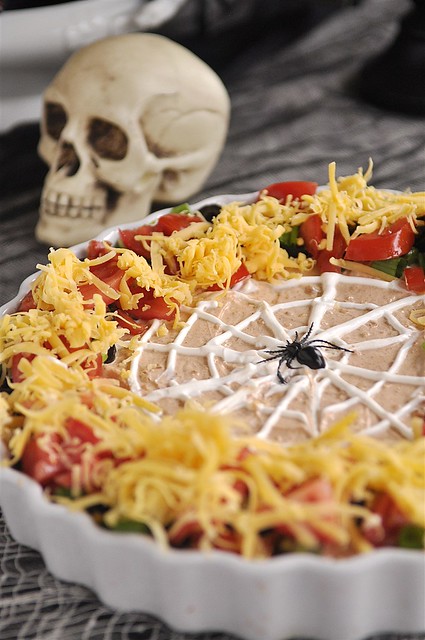 halloween 7 layer dip
