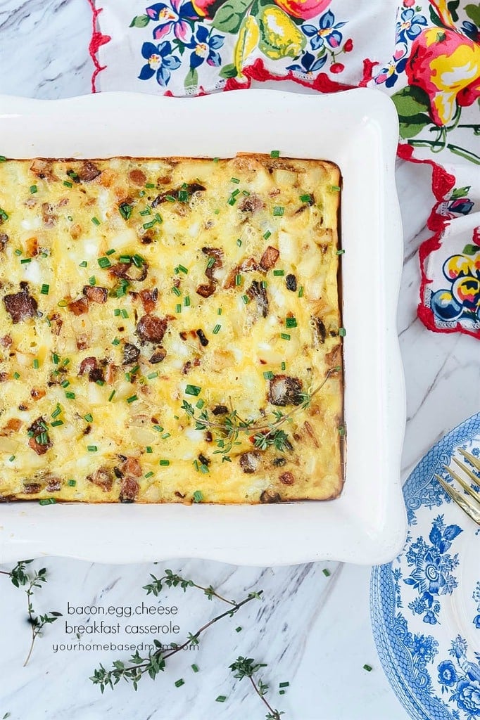 Breakfast Casserole Bacon Egg and Cheese Breakfast Casserole