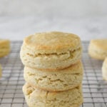 stack of 3 gluten free biscuits